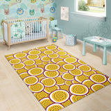 Passion Fruits Slice Pattern Area Rug
