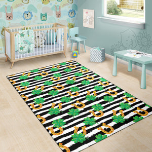 Horseshoes Pattern Print Design 01 Area Rug