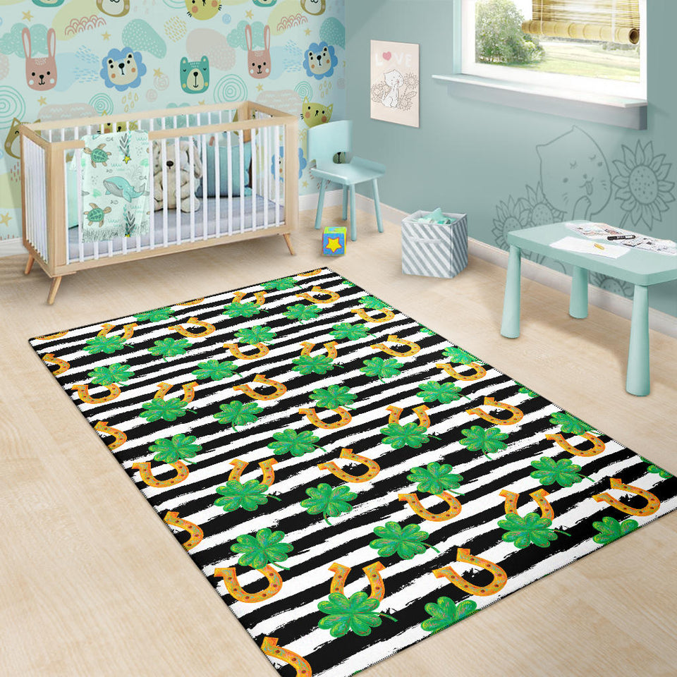 Horseshoes Pattern Print Design 01 Area Rug