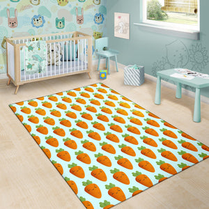 Carrot Pattern Print Design 03 Area Rug