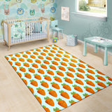 Carrot Pattern Print Design 03 Area Rug