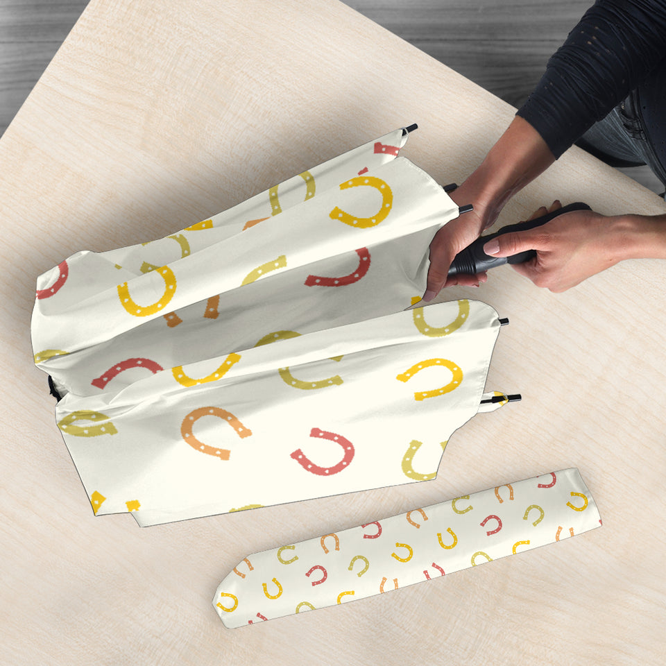 Horseshoes Pattern Print Design 02 Umbrella