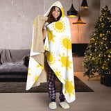 Sun Pattern Hooded Blanket