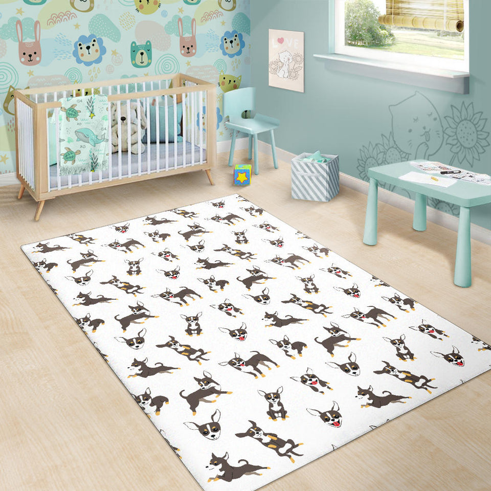Chihuahua Dog Pattern Area Rug