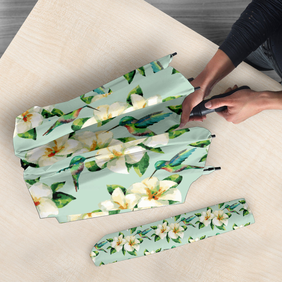 Hummingbird Pattern Print Design 01 Umbrella
