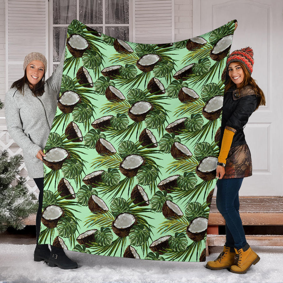 Coconut Pattern Print Design 02 Premium Blanket