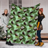 Coconut Pattern Print Design 02 Premium Blanket