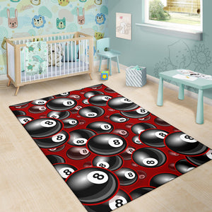 Billiard Ball Pattern Print Design 05 Area Rug