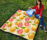 Beautiful Guava Pattern Premium Quilt