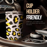 Gray Leopard Print Pattern Tumbler