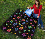 Colorful Star Pattern Premium Quilt