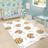Sketch Style Cookie Pattern Area Rug