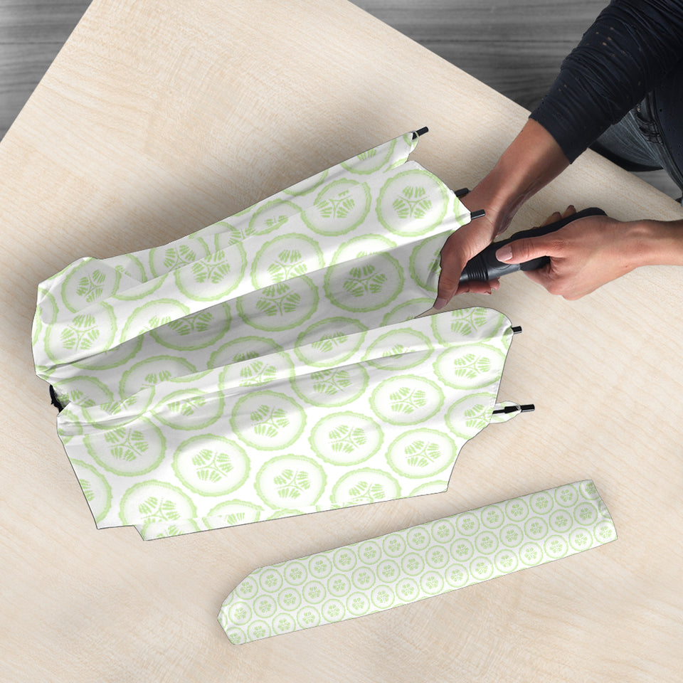 Cucumber Pattern Background Umbrella