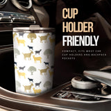 Silhouettes Of Goat And Tree Pattern Tumbler