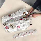 English Bulldog Pattern Print Design 01 Umbrella
