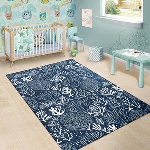 Coral Reef Pattern Print Design 05 Area Rug