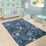 Coral Reef Pattern Print Design 05 Area Rug