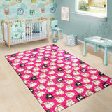 Guinea Pig Pattern Print Design 01 Area Rug