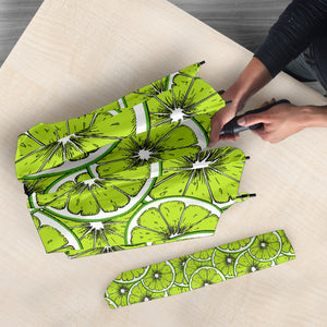 Slices Of Lime Design Pattern Umbrella
