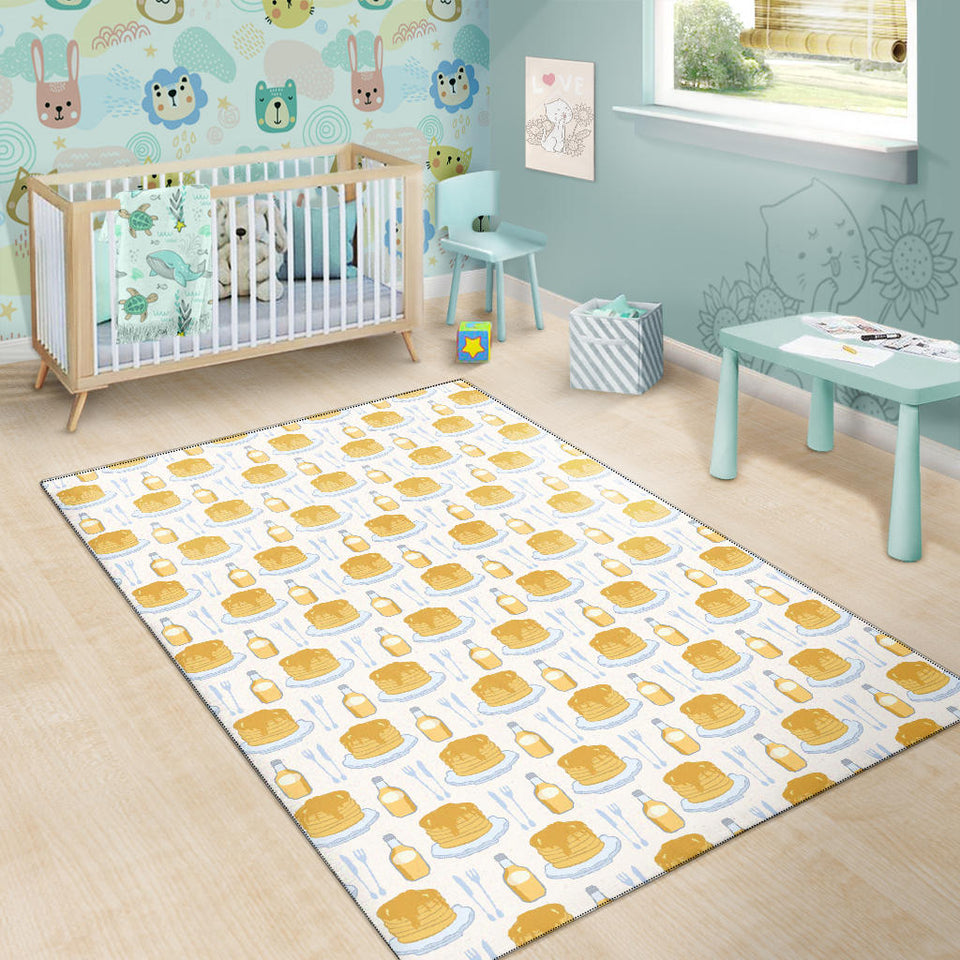 Pancake Pattern Print Design 05 Area Rug