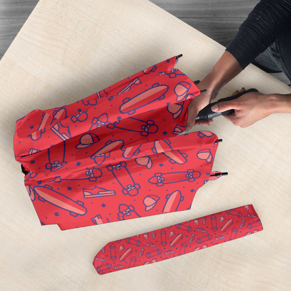 Skate Board Pattern Print Design 01 Umbrella