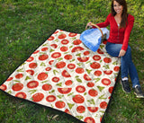 Tomato Pattern Premium Quilt