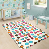 Sun Glasses Pattern Print Design 03 Area Rug