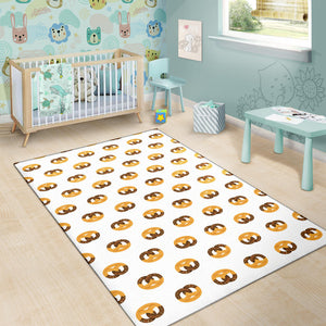 Pretzels Pattern Print Design 02 Area Rug