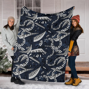 Piano Pattern Print Design 02 Premium Blanket