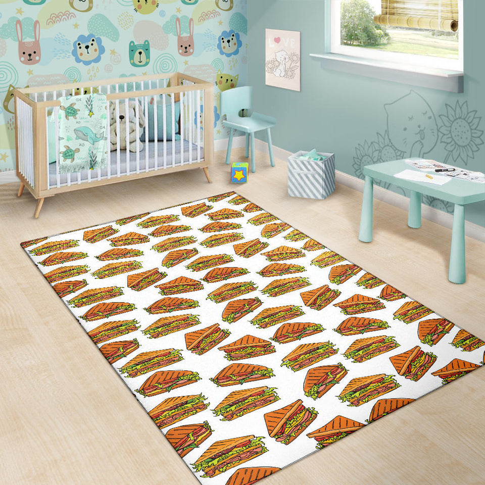 Sandwich Pattern Print Design 02 Area Rug