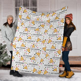 Greyhound Pattern Print Design 03 Premium Blanket