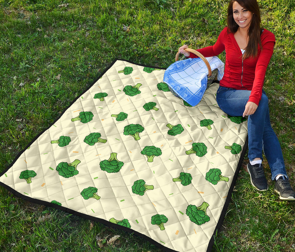 Broccoli Pattern Premium Quilt