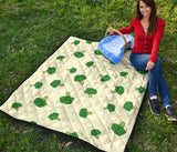 Broccoli Pattern Premium Quilt