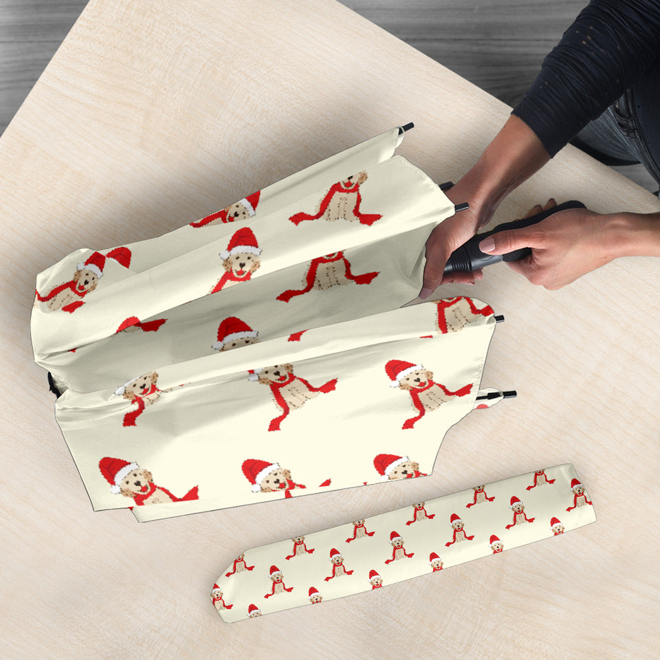 Golden Retriever Pattern Print Design 01 Umbrella