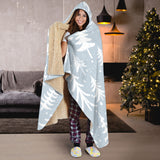 Christmas Tree Winter Forest Pattern Hooded Blanket