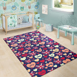 British Pattern Print Design 02 Area Rug
