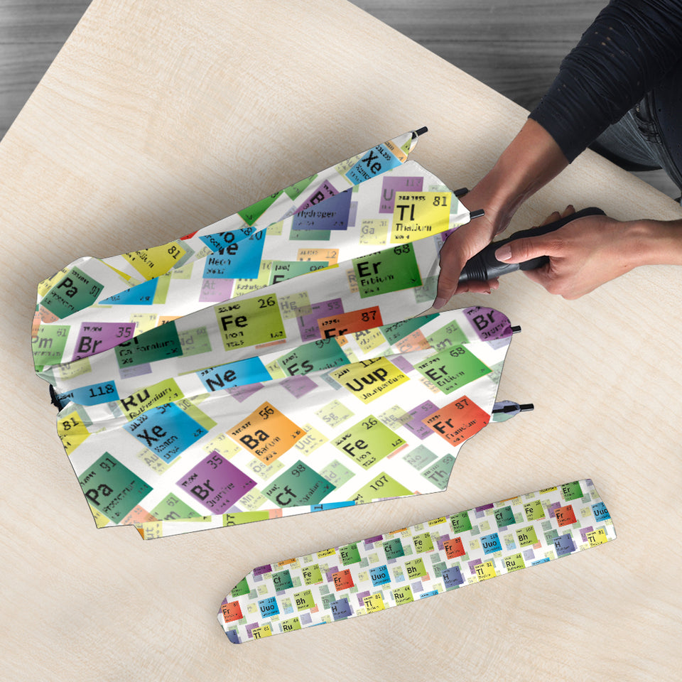 Chemistry Periodic Table Pattern Print Design 05 Umbrella