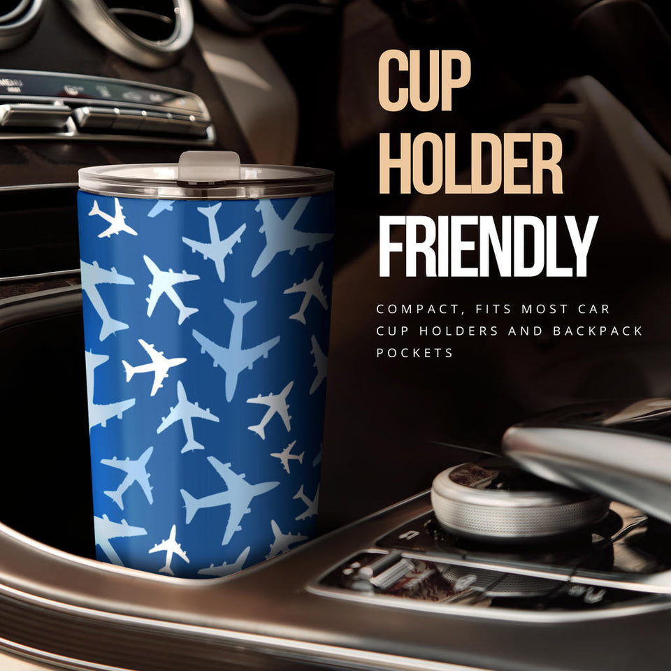 Airplane Pattern In The Sky Tumbler