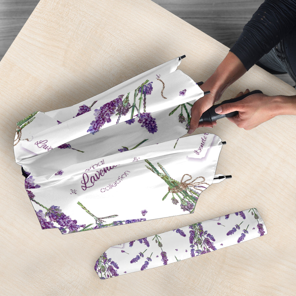 Lavender Flower Design Pattern Umbrella