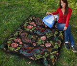 Dragons Flower Pattern Premium Quilt
