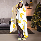 Banana Pattern Hooded Blanket