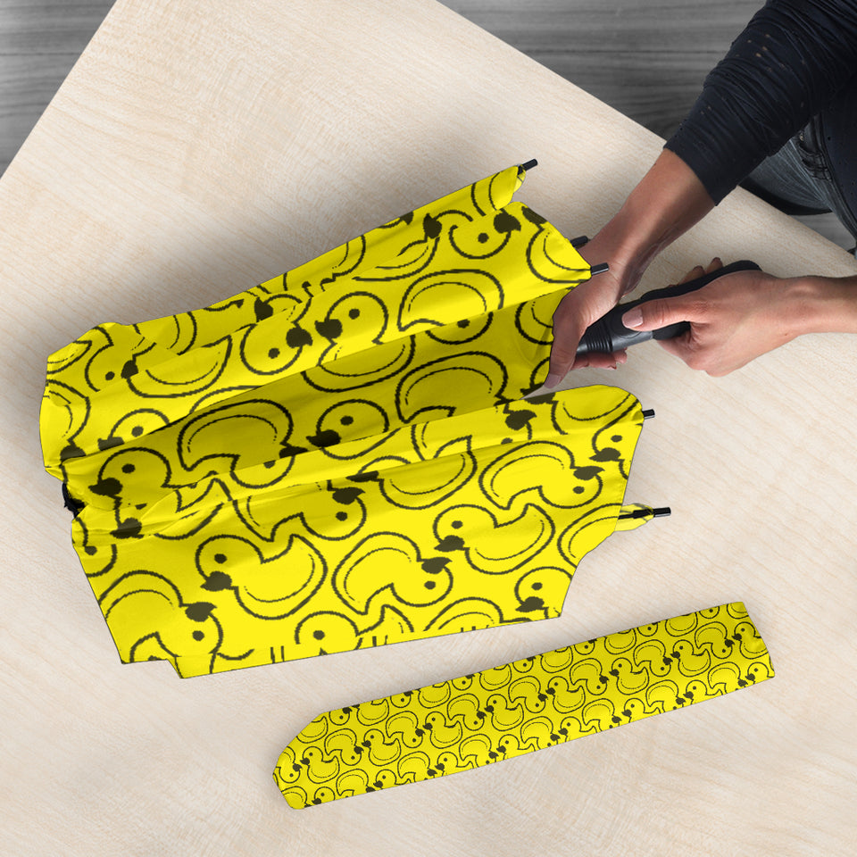 Duck Toy Pattern Print Design 02 Umbrella