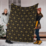 Casino Cards Suits Pattern Print Design 01 Premium Blanket