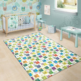 Chemistry Periodic Table Pattern Print Design 05 Area Rug