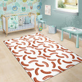 Sausage Pattern Print Design 04 Area Rug