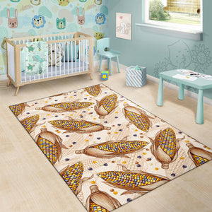 Corn Pattern Print Design 03 Area Rug