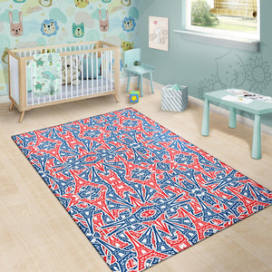Eiffel Tower Pattern Print Design 02 Area Rug