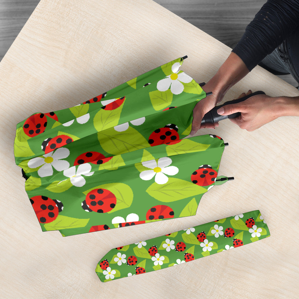 Ladybug Pattern Print Design 01 Umbrella