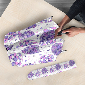 Hedgehog Pattern Print Design 05 Umbrella