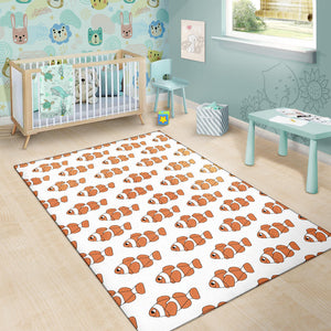 Clown Fish Pattern Print Design 05 Area Rug